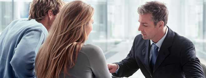 Personal Injury Lawyer meeting clients who wish to evaluate a personal injury claim