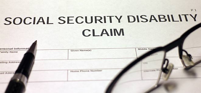 Social Security Disability Claim Form used by a Attleboro SSD Lawyer to plead case