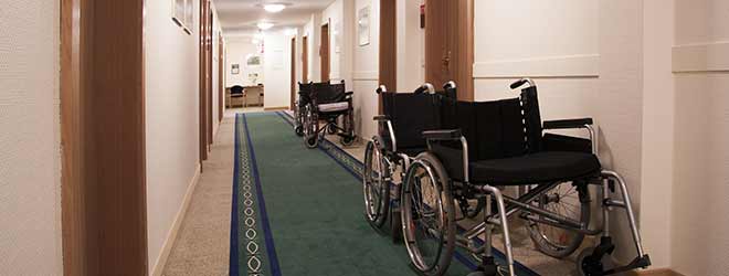 empty hallway with failure to supervise patients in nursing homes