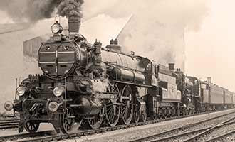 steam locomotive from 1800s