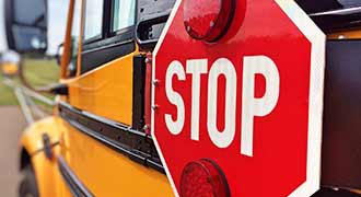 stop sign a part of school bus safety