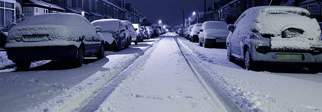 snowy road