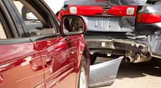 Car accident that rear-ended another car