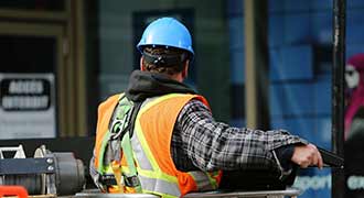 a worker on a construction site has many chances for injury