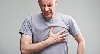man with serious heart problems