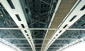 View of bridge from underneath