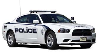 police cars can be used to prevent pedestrian accidents by slowing traffic