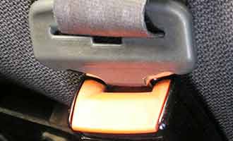 buckled car seatbelt