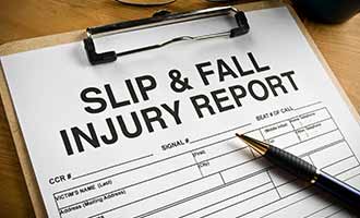 a report for Slip and Fall Lawsuits