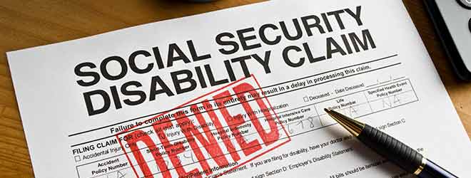 denied Brockton Social Security Disability Benefits form
