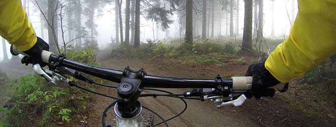 bike rider before he has a bicycle accident