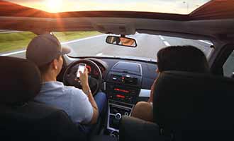 driver being distracted by passenger