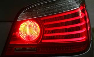 brake light of car with automatic braking