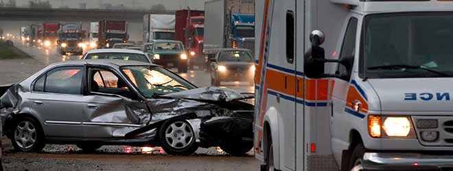 car accident due to weather conditions