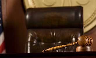 Courtroom of Nursing Home Abuse lawsuit