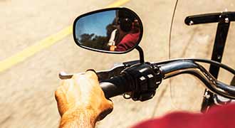 motorcycle rear view mirror