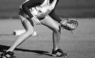 law firm employee playing softball