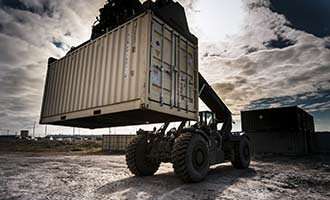 harbor cargo on crane