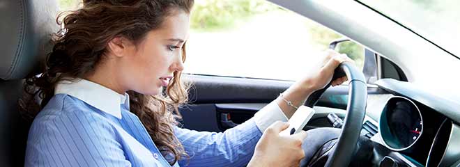 Texting and driving can lead to Rear-Ended Accidents