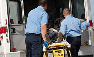 person with life-threatening Work-Related Injury