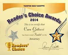 Attorney Cara Gallucci Reader's Choice Award