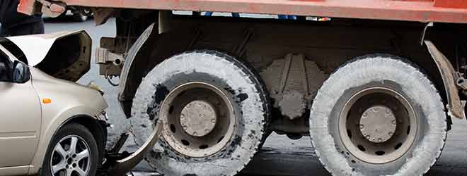 Dump Truck in Multi-Car Crash