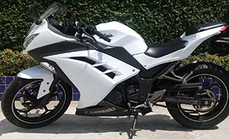 Recalled Kawasaki Ninja motorcycle
