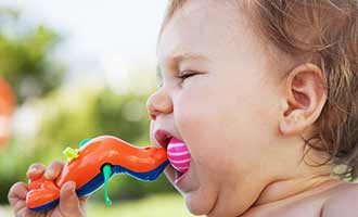 child with toy