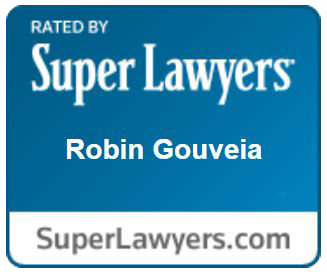 Robin Gouveia Super Lawyers badge.