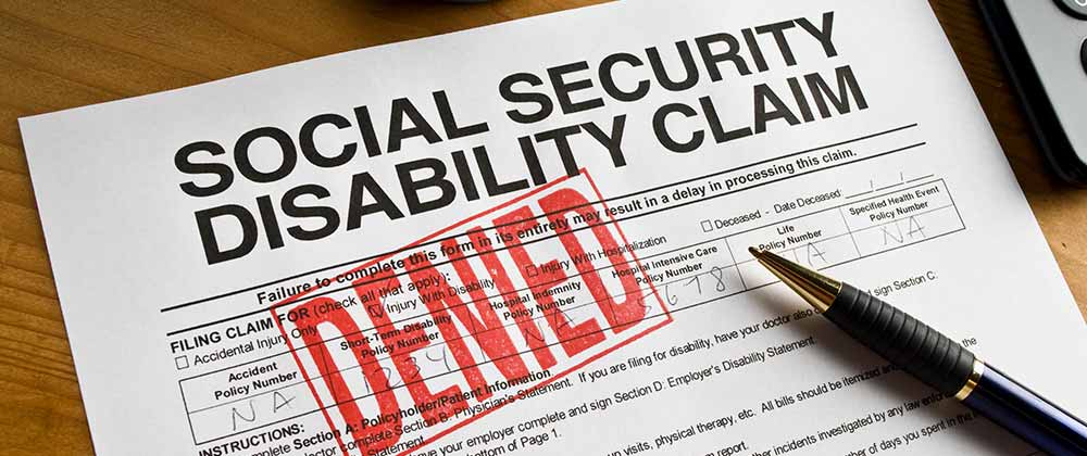 Denied Social Security Disability Claim Form