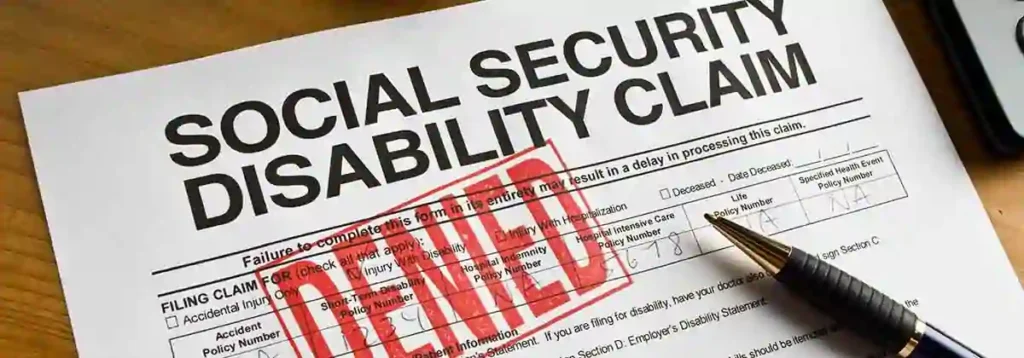 Denied social security claim form