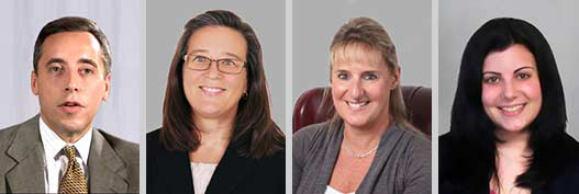 Four headshots of Middletown, Rhode Island, car accident lawyers.