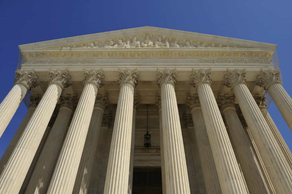 A courthouse. 
