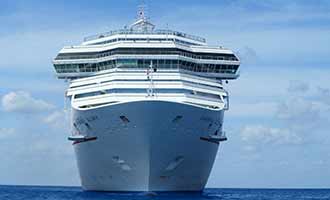 A cruise ship before an accident took place.