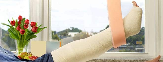 injured leg, ankle & knee