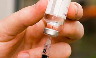 insulin being drawn into syringe