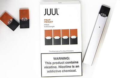 JUUL E-Cigarette packaging 