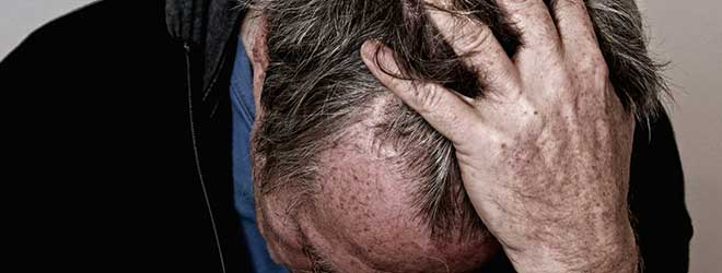 depressed man