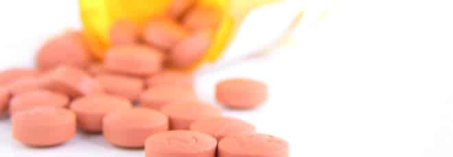 A bottle of split medication. 