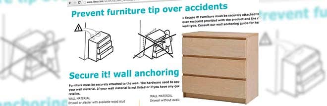 Wall anchoring diagram. 