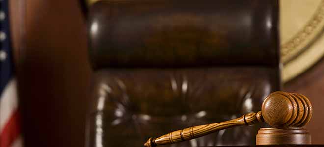 Supreme court judges gavel