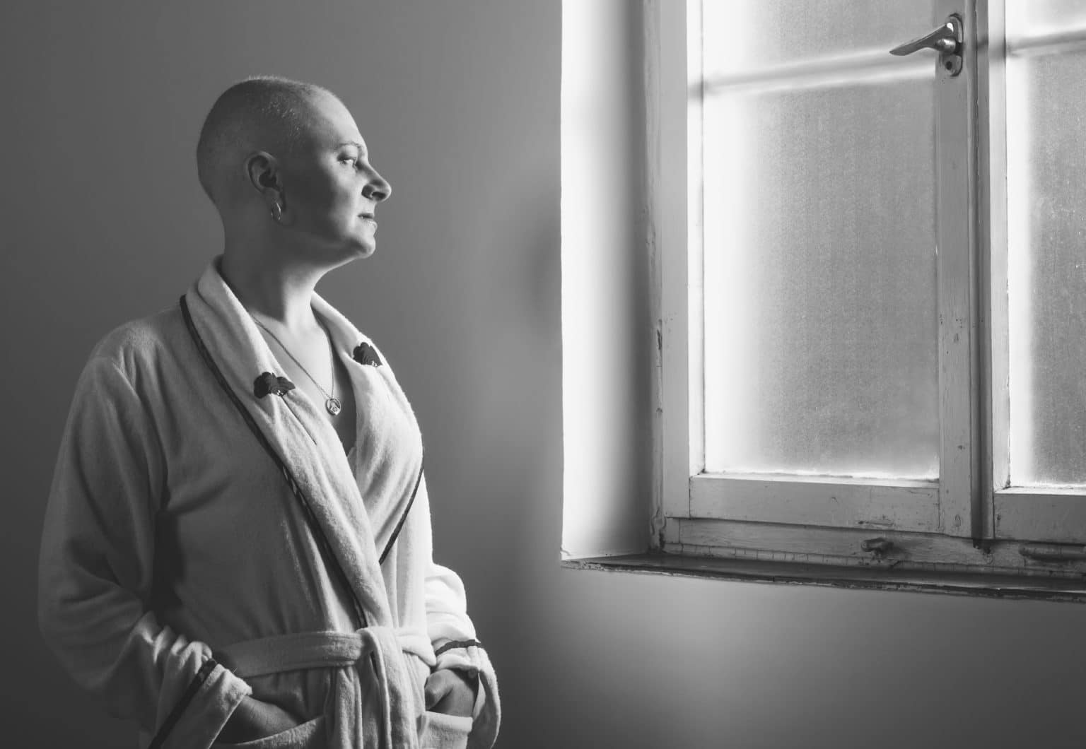 Woman cancer patient