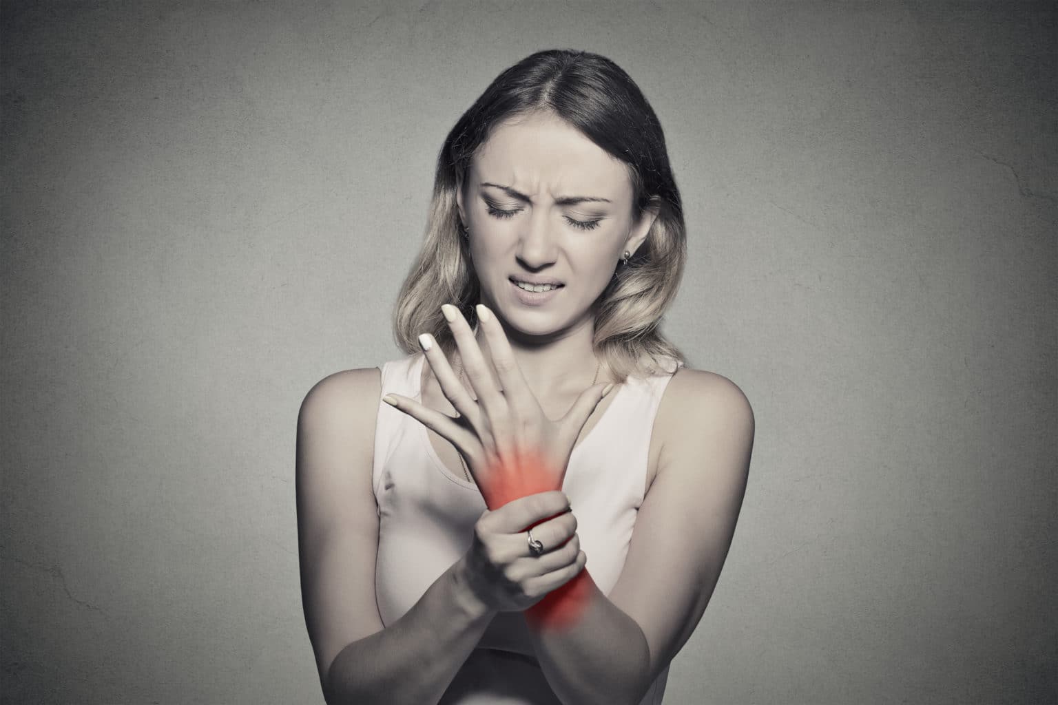 Woman with wrist pain