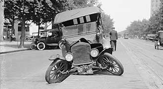 old car broken down