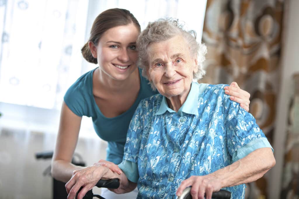 Nursing Home patient with staff